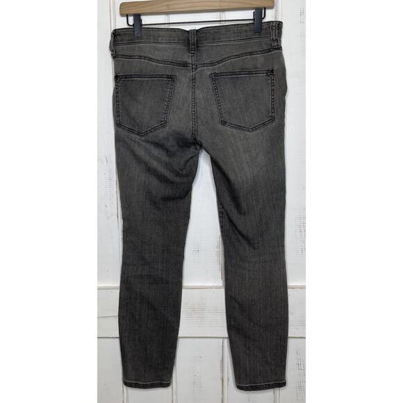 Anthropologie Pilcro and the Letterpress STET Jeans Petite Size 27 Gray Grunge - Picture 2 of 6